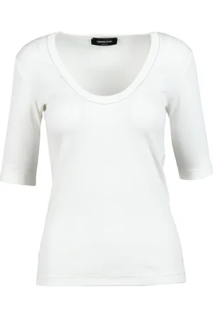 Fabiana Filippi Koszulki, Kobieta, Biały, L, Tshirt