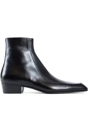 Saint Laurent Buty, Mężczyzna, Czarny, 40 EU, Skóra, Augustin Botki Skóra Mężczyźni