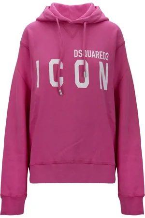 Dsquared2 Bluzy, Mężczyzna, Różowy, XL, Męski kaptur z sznurkiem