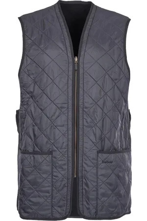 Barbour Kurtki, Mężczyzna, Niebieski, M, Pikowana kamizelka Zip In Liner