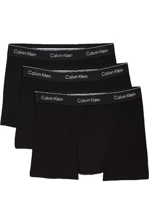 Calvin Klein Bielizna, Mężczyzna, Czarny, XL, Bawełna, 3-Pack Bawełniane Boxerki Stretch