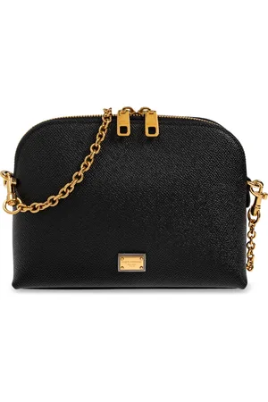 Dolce & Gabbana Torebki, Kobieta, Czarny, ONE SIZE, Skórzana torba na ramię