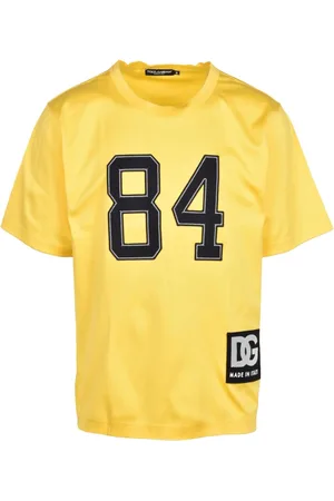 Dolce & Gabbana Koszulki, Mężczyzna, Żółty, M, Tshirt