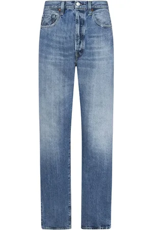 FORTELA Jeansy, Mężczyzna, Niebieski, W30, Niebieskie Jeansyy z Wysokim Stanem i Selvedge