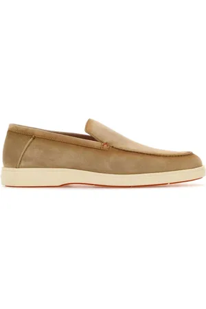 santoni Buty, Mężczyzna, Beżowy, 45 EU, Zamsz, Stylowe Botanist Mokasyny