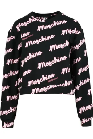 Moschino Bluzy, Kobieta, Czarny, L, Lekki Krótki Bluza Bielizna