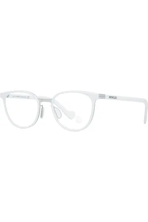 Moncler Akcesoria, Kobieta, Biały, ONE SIZE, Białe Okulary Optyczne Damskie Styl Motyla