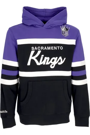 Mitchell & Ness Bluzy, Mężczyzna, Wielobarwność, S, Bluza z kapturem Sacramento Kings NBA
