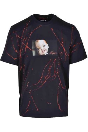 Msgm Koszulki, Mężczyzna, Czarny, M, Tshirt
