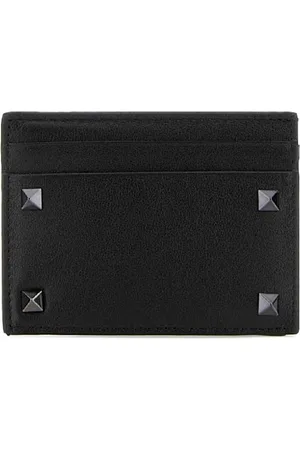 VALENTINO GARAVANI Akcesoria, unisex, Czarny, ONE SIZE, Portfele i Etui na Karty Rockstud