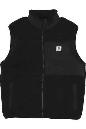 Element Kurtki, Mężczyzna, Czarny, XL, Nylon, Kamizelka bez rękawów Sherpa Flint