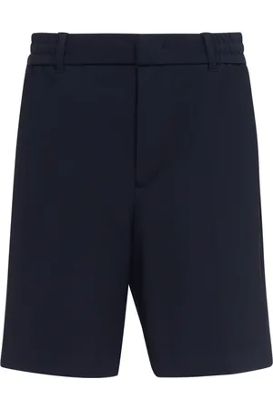 Emporio Armani Szorty, Mężczyzna, Niebieski, L, Ikoniczne Niebieskie Szorty Bermuda