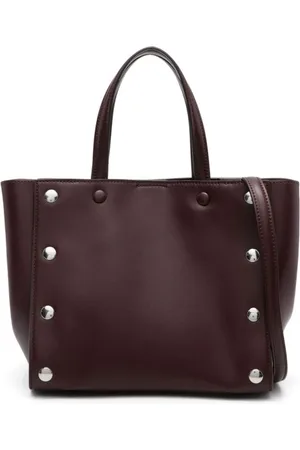 Stella McCartney Torebki, Kobieta, Czerwony, ONE SIZE, Mała Torebka z Nitami