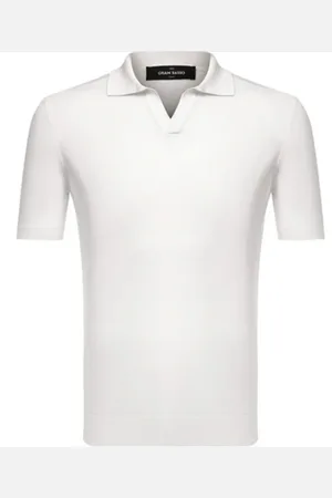 Gran Sasso Swetry, Mężczyzna, Biały, M, Białe T-shirty i Pola