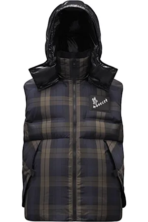 Moncler Kurtki, Mężczyzna, Wielobarwność, M, Poliester, Pikowany Puchowy Kamizelka dla Mężczyzn