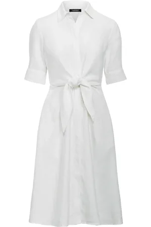 Ralph Lauren Sukienki, Kobieta, Biały, 2XS, Wakana 34 Rękaw Casual Sukienka