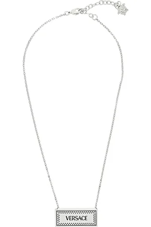 VERSACE Akcesoria, Mężczyzna, Szary, ONE SIZE, Kolczyk Naszyjnik Biżuteria