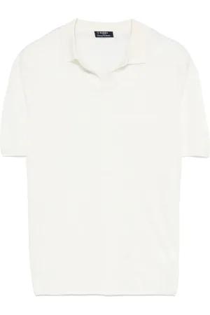 BARBA Koszulki, Mężczyzna, Biały, 4XL, Polo z Lnu Made in Italy