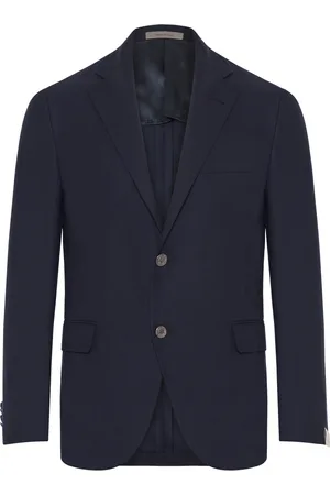corneliani Kurtki, Mężczyzna, Niebieski, XL, Klasyczny wełniany blezer