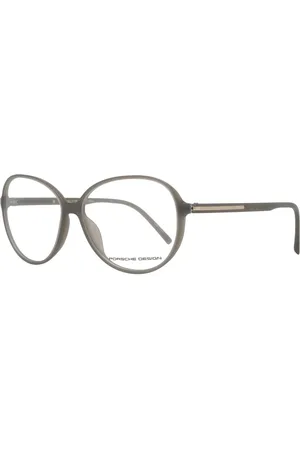 Porsche Design Akcesoria, Kobieta, Szary, ONE SIZE, Szare Okulary Optyczne Damskie Styl Okrągły