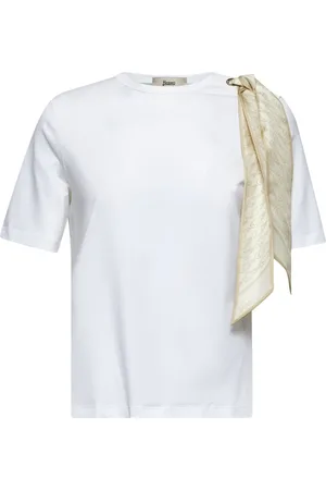 HERNO Koszulki, Kobieta, Biały, XS, T-shirty i Pola