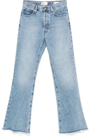 Frame Jeansy, Kobieta, Niebieski, W30, Jeansyy Raw Fray The Lax
