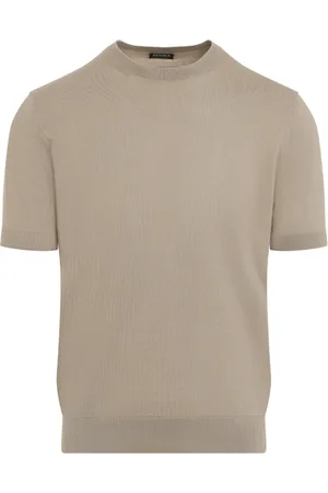 Ermenegildo Zegna Swetry, Mężczyzna, Beżowy, M, Neutralny Sweter Bawełniany Ss 25