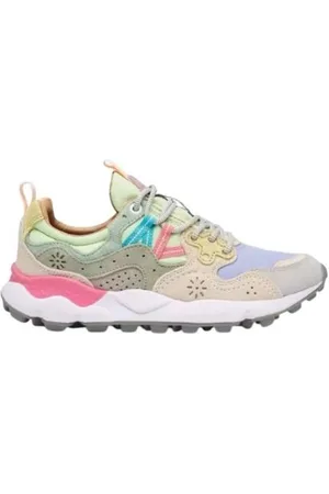 Flower Mountain Buty, Kobieta, Wielobarwność, 37 EU, Niskie Bawełniane Sneakersy z Korkową Wkładką