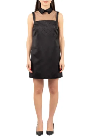 Elisabetta Franchi Sukienki, Kobieta, Czarny, L, Elegancka Sukienka