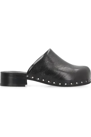 OUR LEGACY Buty, Kobieta, Czarny, 36 EU, Skórzane Pantofle z Podeszwą Vibram