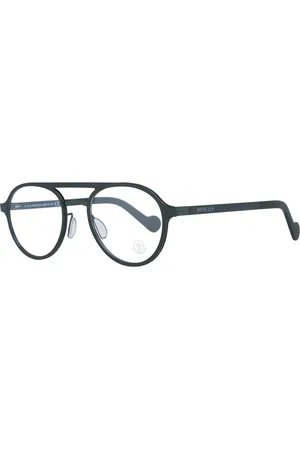 Moncler Akcesoria, Mężczyzna, Czarny, ONE SIZE, Czarne Okulary Optyczne Aviator dla Mężczyzn