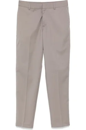 Emporio Armani Spodnie, Mężczyzna, Szary, XL, Szare Spodnie z Ukrytym Zapięciem