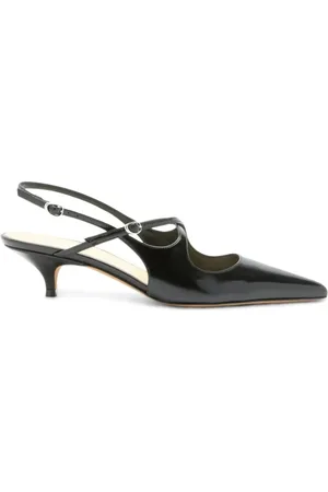 Proenza Schouler Buty, Kobieta, Czarny, 38 1/2 EU, Crossover Slingback Obcasy