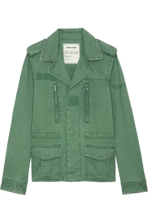 Zadig & Voltaire Kurtki, Kobieta, Zielony, S, Stylowa Kurtka dla Mężczyzn