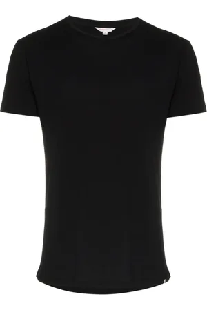 Orlebar Brown Koszulki, Mężczyzna, Czarny, 2XL, T-shirt Slim Fit z Bawełny Made in Portugal