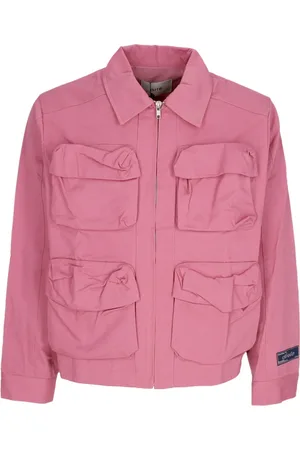 Arte Antwerp Kurtki, Mężczyzna, Różowy, S, Nylon, Różowa Kurtka Nylonowa z Kieszeniami