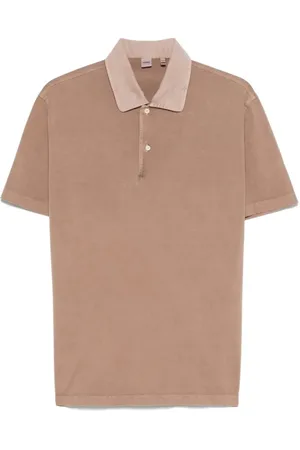 Aspesi Koszulki, Mężczyzna, brązowy, L, Klasyczny Polo Shirt