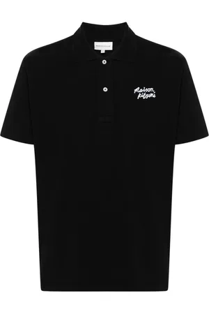 Maison Kitsuné Koszulki, Mężczyzna, Czarny, L, Czarne T-shirty i Pola