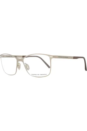 Porsche Design Akcesoria, Kobieta, Żółty, ONE SIZE, Złote Okulary Optyczne Damskie Styl Prostokątny