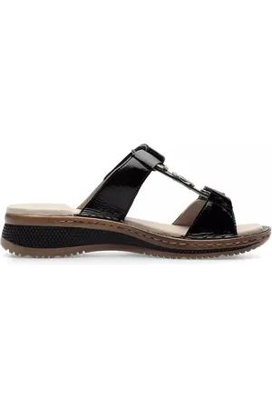 ARA Buty, Kobieta, Czarny, 40 EU, Czarna Hawaii Sandałki Damskie Wyprzedaż