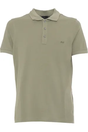 FAY Koszulki, Mężczyzna, Zielony, M, Pique Polo Shirt