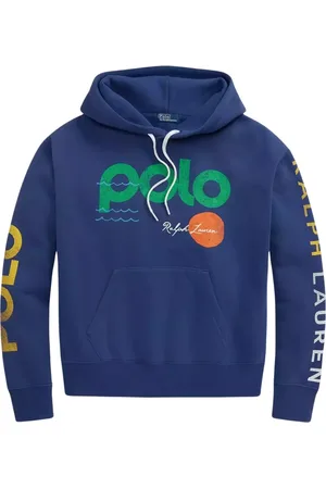 Ralph Lauren Bluzy, Kobieta, Niebieski, S, Granatowa bluza z kapturem i logo