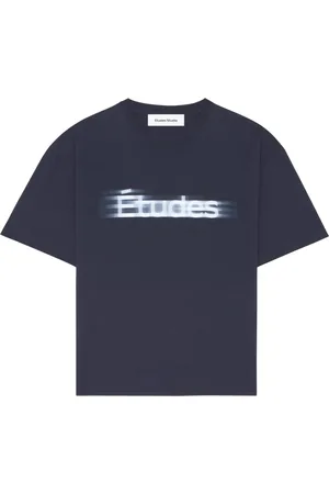 Etudes Koszulki, Mężczyzna, Niebieski, L, Granatowy Relaksujący T-shirt
