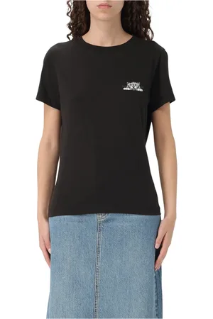Kenzo Koszulki, Kobieta, Czarny, M, Organiczny T-shirt Happy Tiger