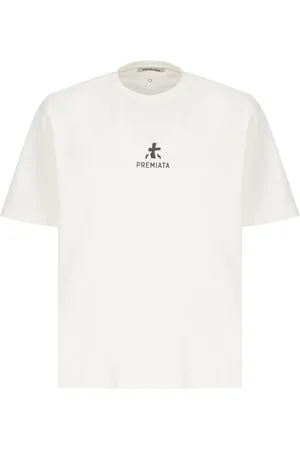 Premiata Koszulki, Mężczyzna, Biały, XL, Biała Koszulka z Logo