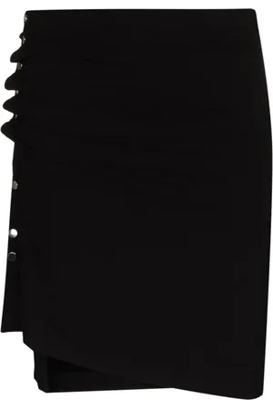 Paco rabanne Spódnice, Kobieta, Czarny, S, Czarna Casual Mini Spódnica Damska