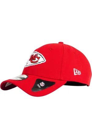 New Era Akcesoria, Mężczyzna, Czerwony, ONE SIZE, Zakrzywiony daszek czapka NFL Kolory drużyny