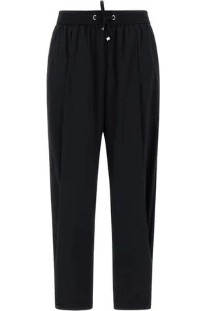 HERNO Spodnie, Kobieta, Czarny, S, Nylon, Lekkie Spodnie z Nylonu Stretch