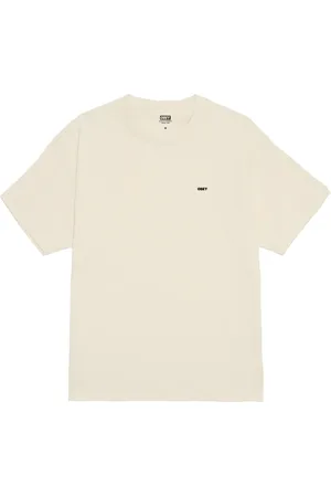 Obey Koszulki, Mężczyzna, Beżowy, M, Koszulka Dropout Tee z bawełny