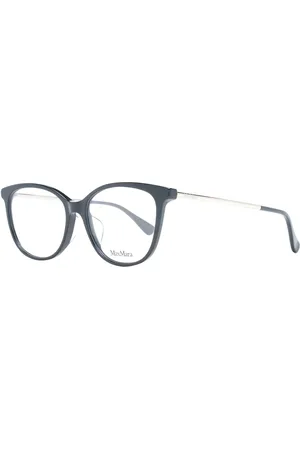 Max Mara Akcesoria, Kobieta, Czarny, ONE SIZE, Czarne Okulary Optyczne Damskie Kwadratowy Styl